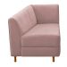 Recamier Valéria 160cm Lado Esquerdo Suede Rosê - Amarena Móveis