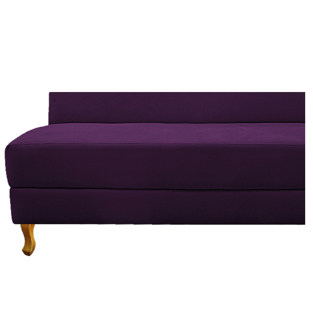 Recamier Valéria 160cm Lado Esquerdo Suede Roxo - Amarena Móveis