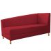 Recamier Valéria 160cm Lado Esquerdo Suede Vermelho - Amarena Móveis
