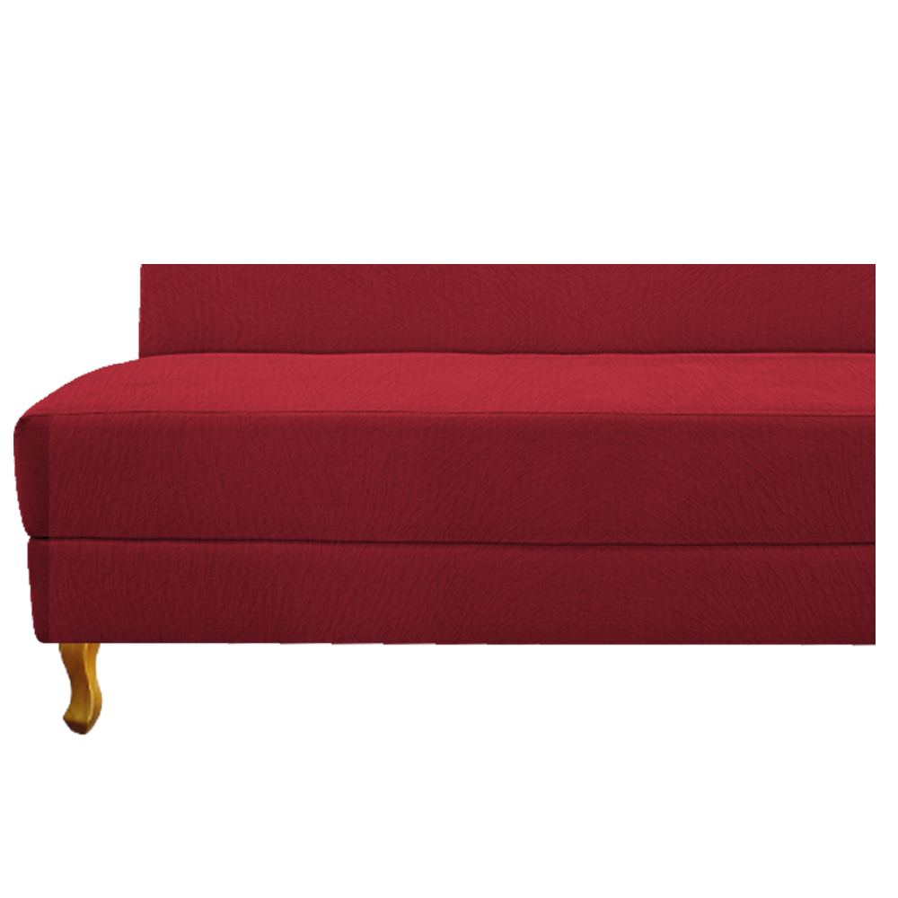 Recamier Valéria 160cm Lado Esquerdo Suede Vermelho - Amarena Móveis
