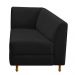 Recamier Valéria 185cm Lado Direito Corano Preto - Amarena Móveis