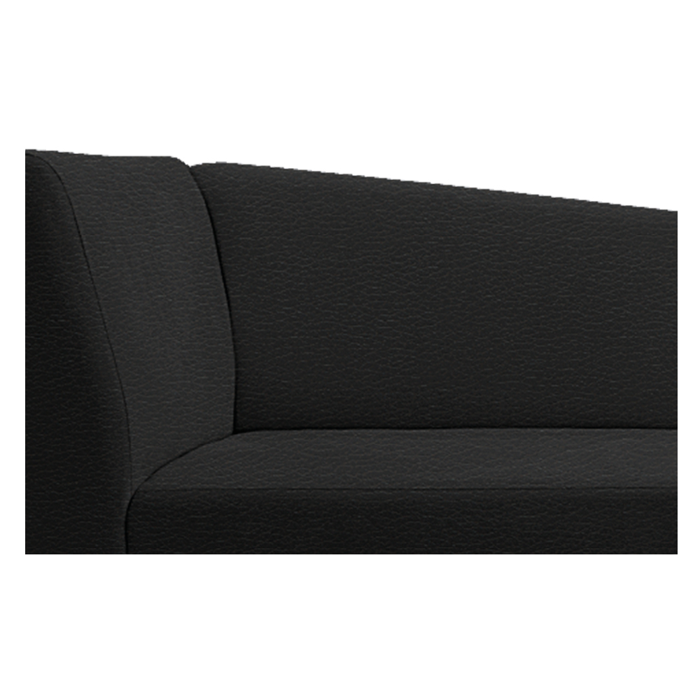 Recamier Valéria 185cm Lado Direito Corano Preto - Amarena Móveis