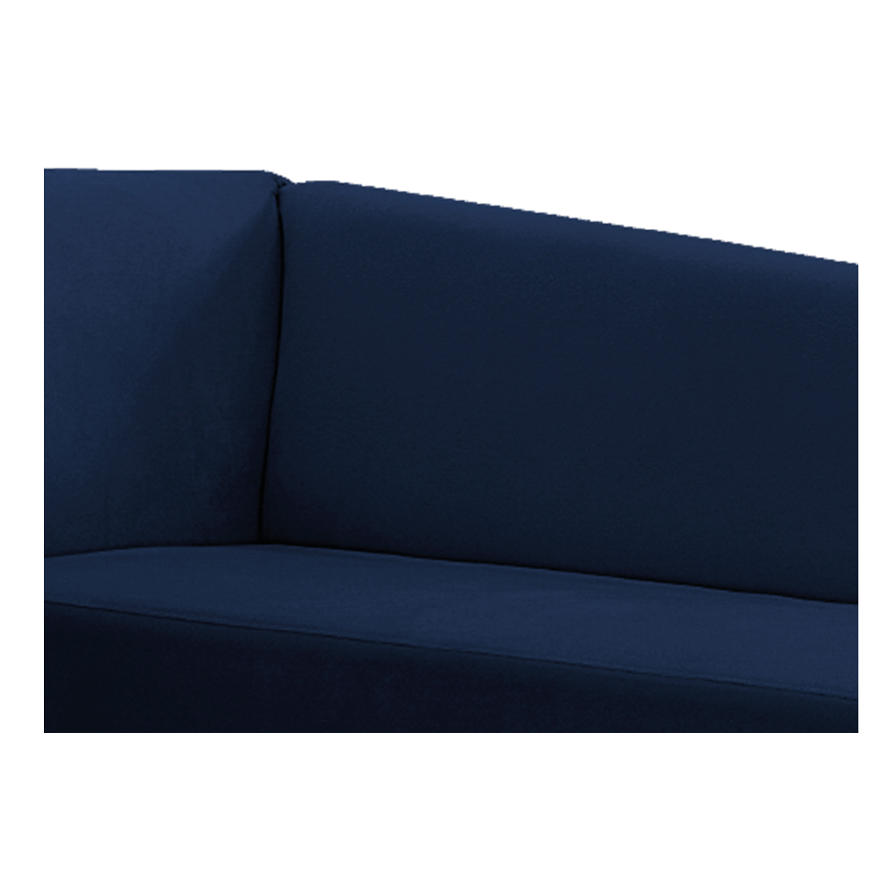 Recamier Valéria 185cm Lado Direito Suede Azul Marinho - Amarena Móveis