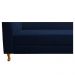 Recamier Valéria 185cm Lado Direito Suede Azul Marinho - Amarena Móveis