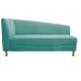 Recamier Valéria 185cm Lado Direito Suede Azul Tiffany - Amarena Móveis