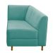 Recamier Valéria 185cm Lado Direito Suede Azul Tiffany - Amarena Móveis