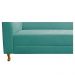 Recamier Valéria 185cm Lado Direito Suede Azul Tiffany - Amarena Móveis