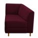 Recamier Valéria 185cm Lado Direito Suede Bordô - Amarena Móveis