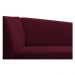 Recamier Valéria 185cm Lado Direito Suede Bordô - Amarena Móveis