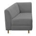 Recamier Valéria 185cm Lado Esquerdo Corano Cinza - Amarena Móveis