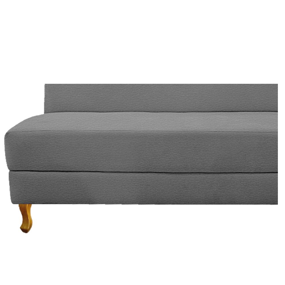 Recamier Valéria 185cm Lado Esquerdo Corano Cinza - Amarena Móveis