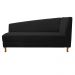 Recamier Valéria 185cm Lado Esquerdo Corano Preto - Amarena Móveis