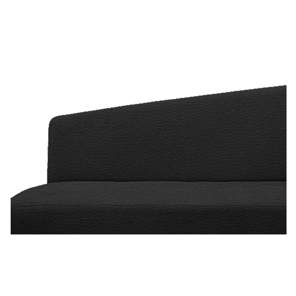 Recamier Valéria 185cm Lado Esquerdo Corano Preto - Amarena Móveis