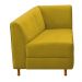 Recamier Valéria 185cm Lado Esquerdo Suede Amarelo - Amarena Móveis