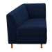 Recamier Valéria 185cm Lado Esquerdo Suede Azul Marinho - Amarena Móveis