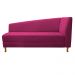 Recamier Valéria 185cm Lado Esquerdo Suede Pink - Amarena Móveis
