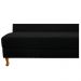 Recamier Valéria 185cm Lado Esquerdo Suede Preto - Amarena Móveis