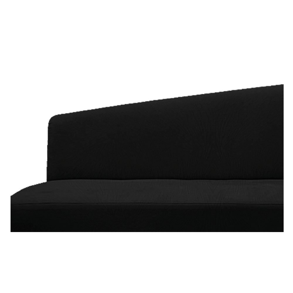Recamier Valéria 185cm Lado Esquerdo Suede Preto - Amarena Móveis