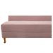 Recamier Valéria 185cm Lado Esquerdo Suede Rosê - Amarena Móveis