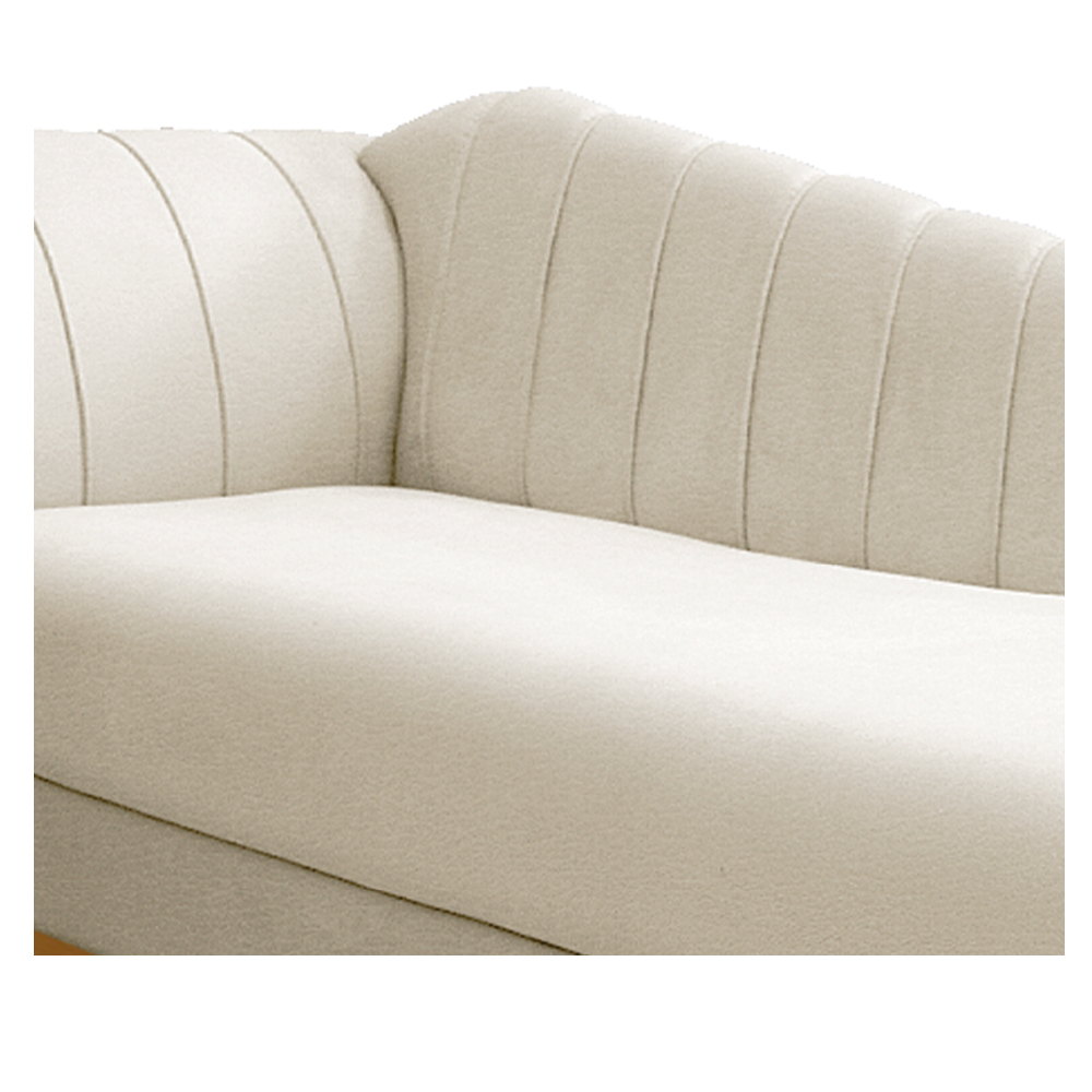 Recamier Vanessa 140cm Lado Direito Corano Bege - Amarena Móveis