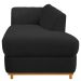 Recamier Vanessa 140cm Lado Direito Corano Preto - Amarena Móveis
