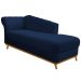 Recamier Vanessa 140cm Lado Direito Suede Azul Marinho - Amarena Móveis
