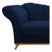 Recamier Vanessa 140cm Lado Direito Suede Azul Marinho - Amarena Móveis