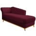Recamier Vanessa 140cm Lado Direito Suede Bordô - Amarena Móveis