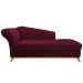 Recamier Vanessa 140cm Lado Direito Suede Bordô - Amarena Móveis