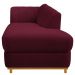 Recamier Vanessa 140cm Lado Direito Suede Bordô - Amarena Móveis