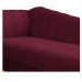 Recamier Vanessa 140cm Lado Direito Suede Bordô - Amarena Móveis