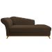 Recamier Vanessa 140cm Lado Direito Suede Marrom - Amarena Móveis