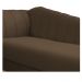 Recamier Vanessa 140cm Lado Direito Suede Marrom - Amarena Móveis