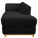 Recamier Vanessa 140cm Lado Direito Suede Preto - Amarena Móveis