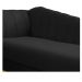 Recamier Vanessa 140cm Lado Direito Suede Preto - Amarena Móveis