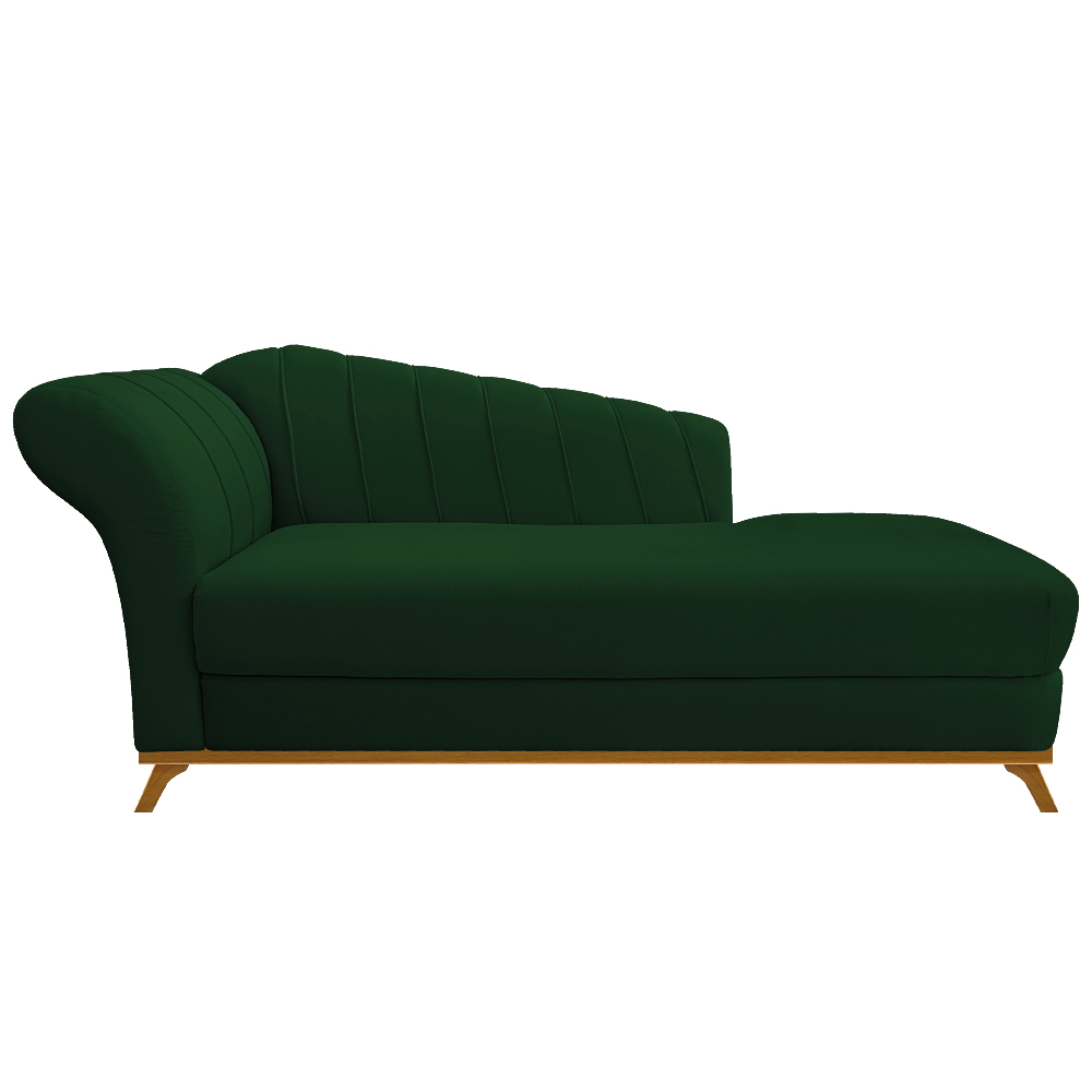 Recamier Vanessa 140cm Lado Direito Suede Verde - Amarena Móveis