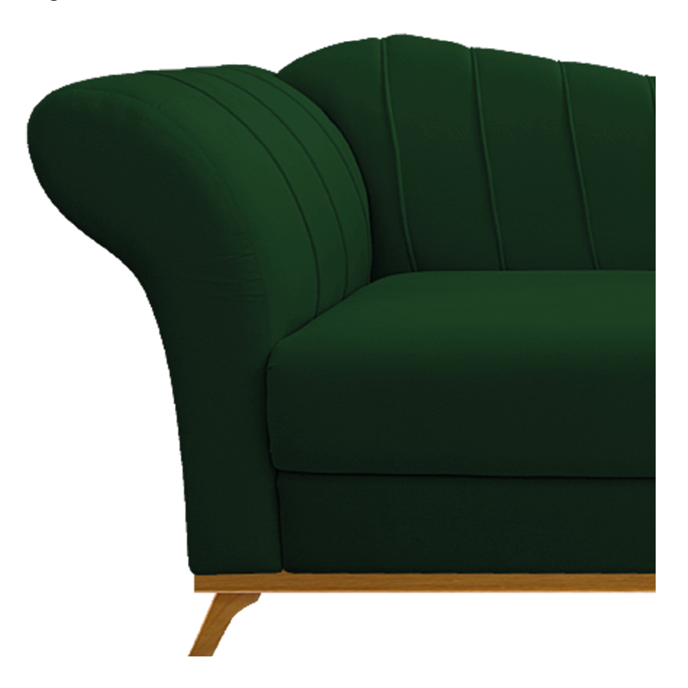 Recamier Vanessa 140cm Lado Direito Suede Verde - Amarena Móveis