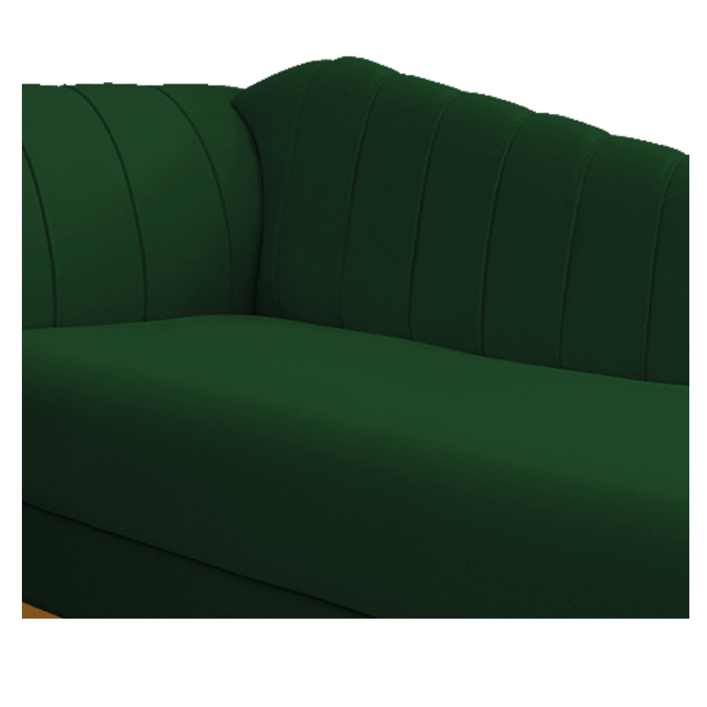 Recamier Vanessa 140cm Lado Direito Suede Verde - Amarena Móveis