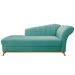 Recamier Vanessa 140cm Lado Esquerdo Suede Azul Tiffany- Amarena Móveis