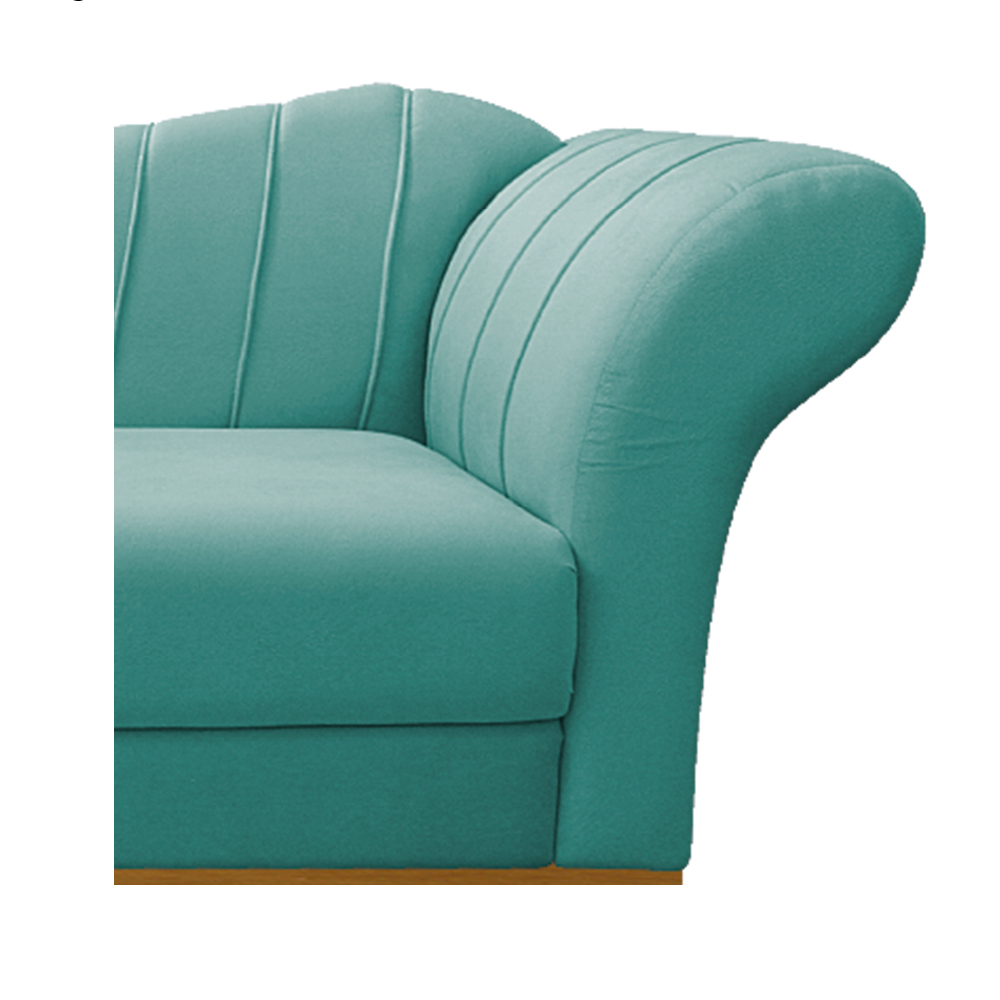 Recamier Vanessa 140cm Lado Esquerdo Suede Azul Tiffany- Amarena Móveis