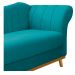 Recamier Vanessa 140cm Lado Esquerdo Suede Azul Turquesa - Amarena Móveis