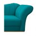Recamier Vanessa 140cm Lado Esquerdo Suede Azul Turquesa - Amarena Móveis