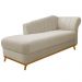 Recamier Vanessa 140cm Lado Esquerdo Suede Bege - Amarena Móveis