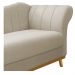 Recamier Vanessa 140cm Lado Esquerdo Suede Bege - Amarena Móveis