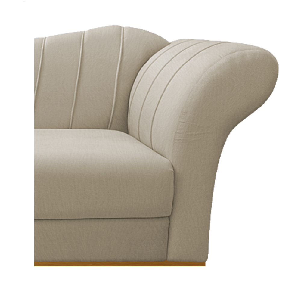 Recamier Vanessa 140cm Lado Esquerdo Suede Bege - Amarena Móveis