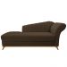 Recamier Vanessa 140cm Lado Esquerdo Suede Marrom - Amarena Móveis