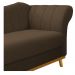 Recamier Vanessa 140cm Lado Esquerdo Suede Marrom - Amarena Móveis