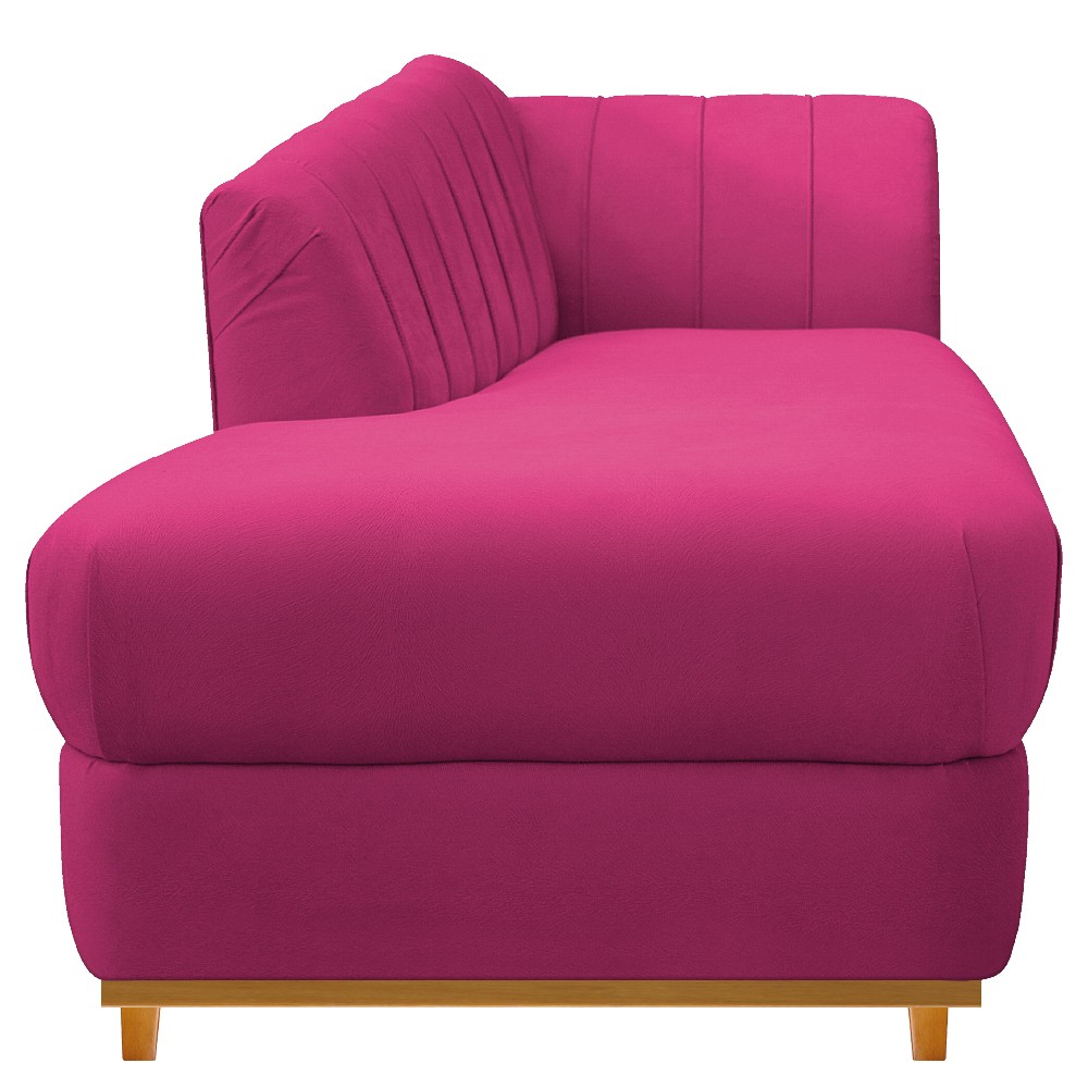 Recamier Vanessa 140cm Lado Esquerdo Suede Pink - Amarena Móveis