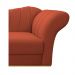 Recamier Vanessa 140cm Lado Esquerdo Suede Terracota- Amarena Móveis