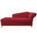 Recamier Vanessa 140cm Lado Esquerdo Suede Vermelho - Amarena Móveis
